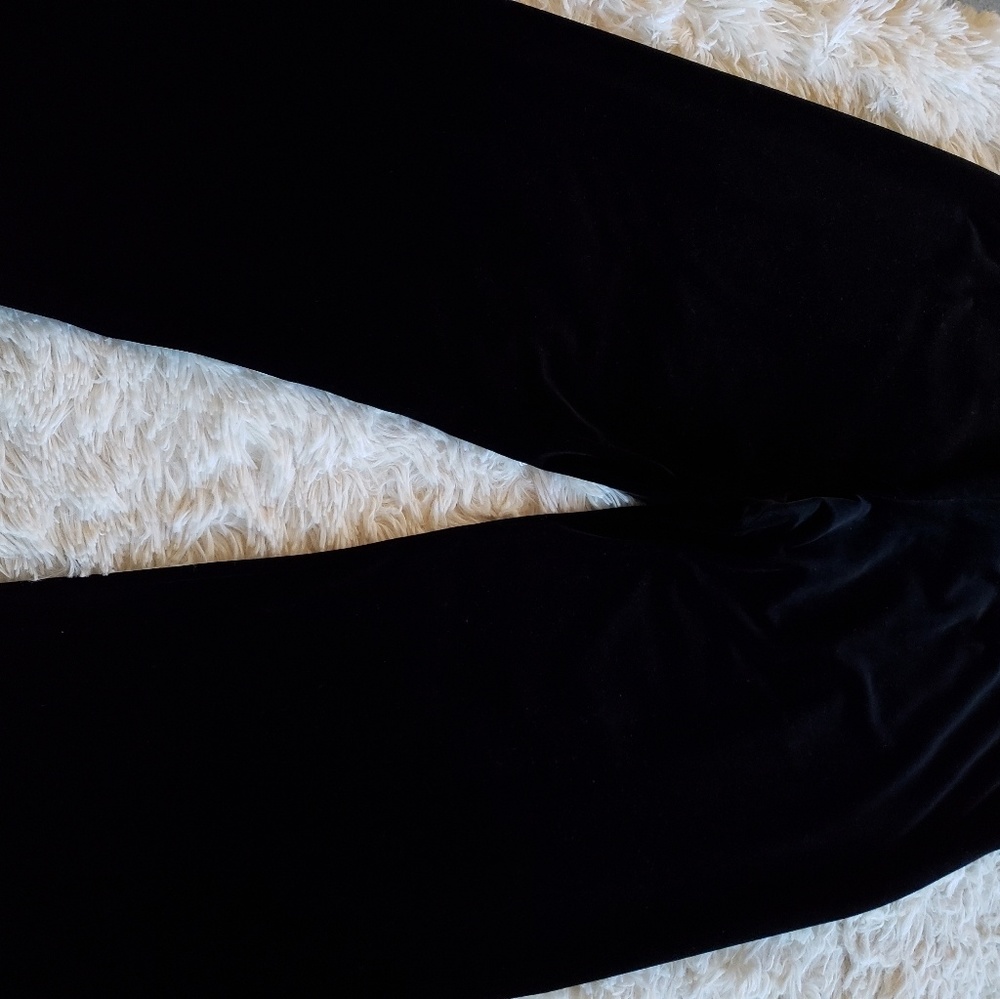 Black Velour Looking Pants